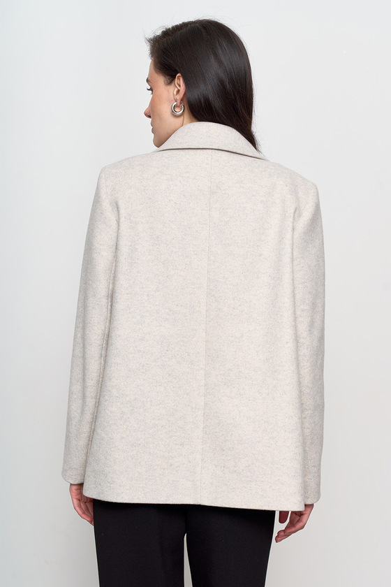 Укороченное пальто серого цвета 1 - интернет-магазин Natali Bolgar