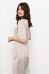 Молочное платье с геометрическим принтом 4 - интернет-магазин Natali Bolgar