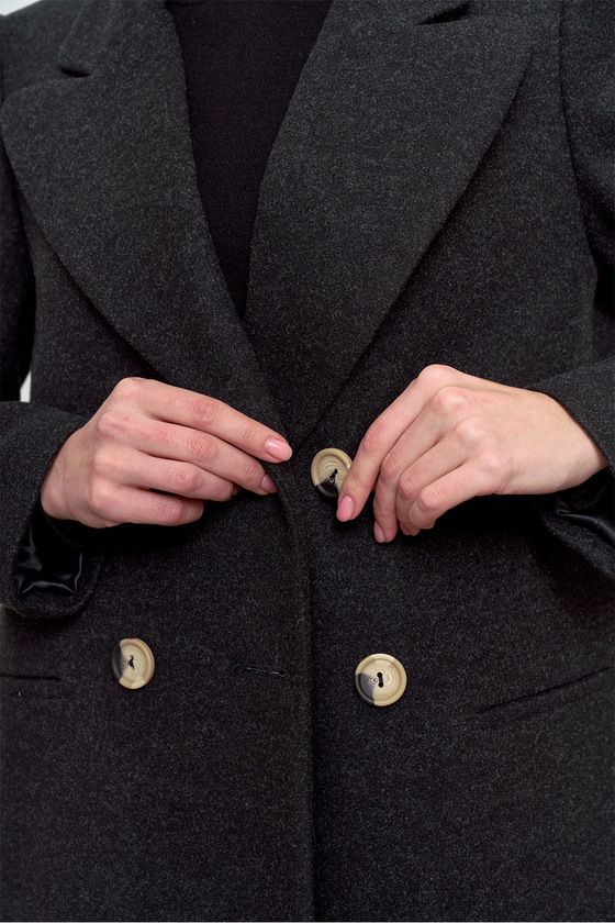 Чёрное укороченное пальто 4 - интернет-магазин Natali Bolgar