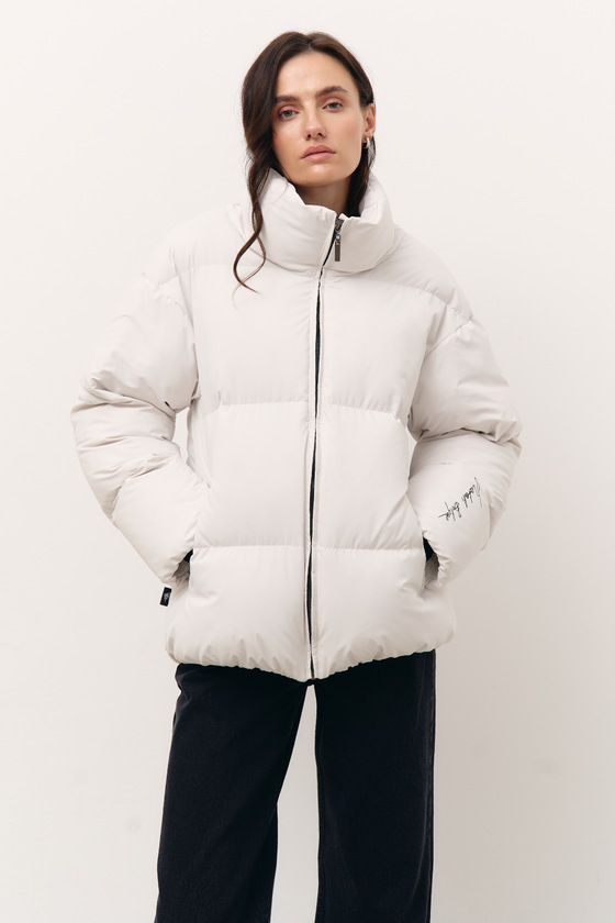 Белая теплая куртка 3 - интернет-магазин Natali Bolgar
