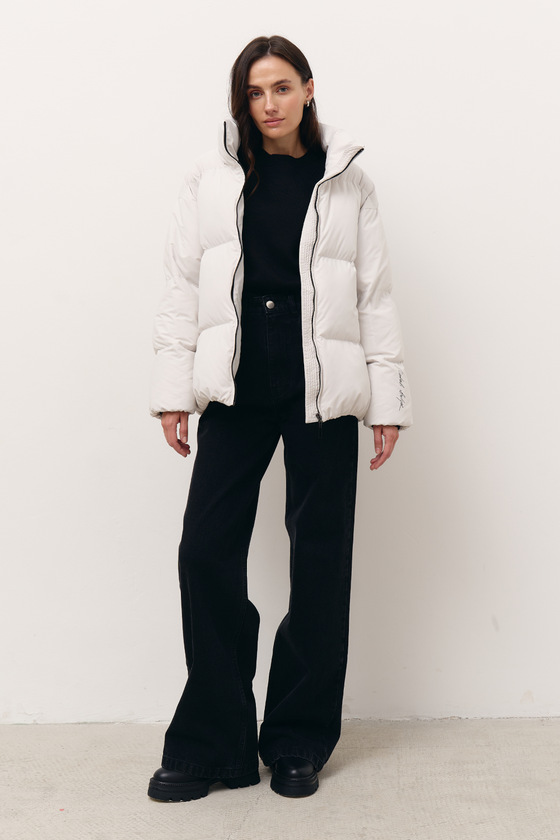 Белая теплая куртка - интернет-магазин Natali Bolgar