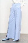 Голубые брюки клёш с разрезами 5 - интернет-магазин Natali Bolgar