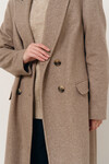 Бежевое двубортное пальто 5 - интернет-магазин Natali Bolgar