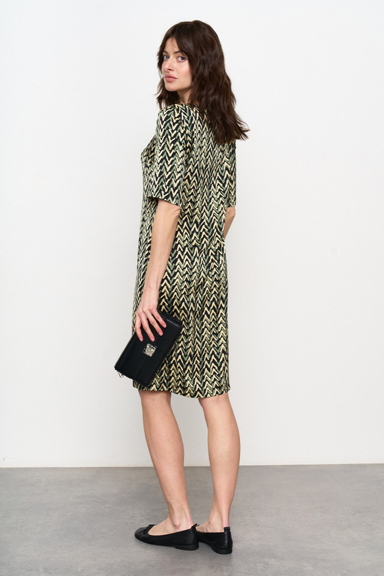 Платье миди в принте  1 - интернет-магазин Natali Bolgar