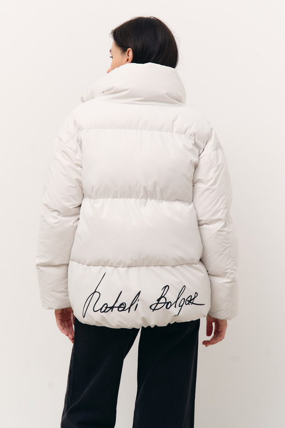 Белая теплая куртка 2 - интернет-магазин Natali Bolgar