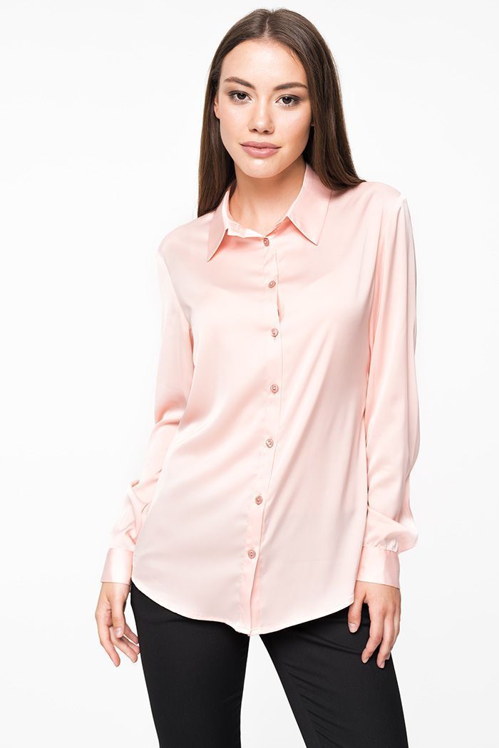 Рубашка персикового оттенка