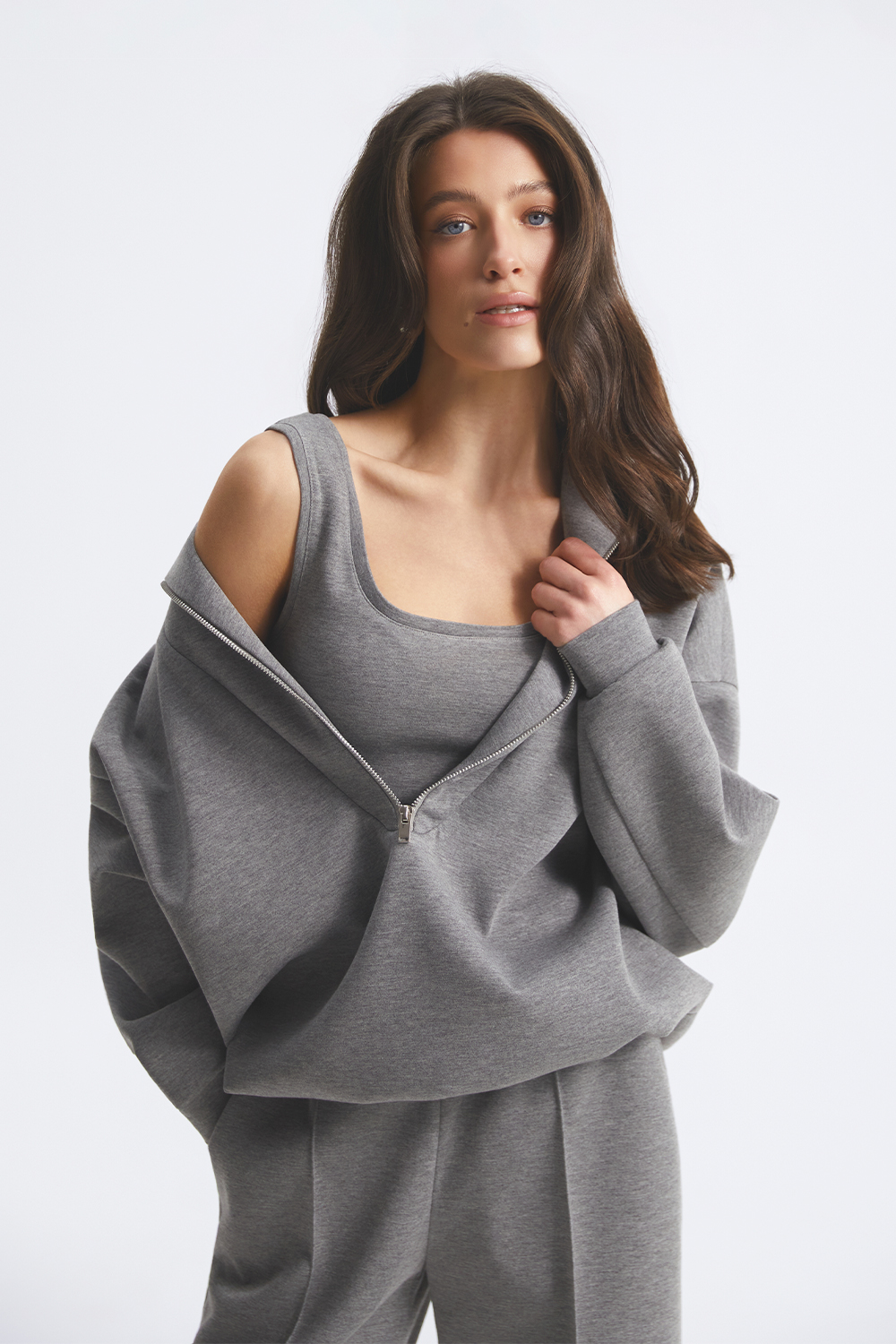 Світшот на блискавці з неопрену