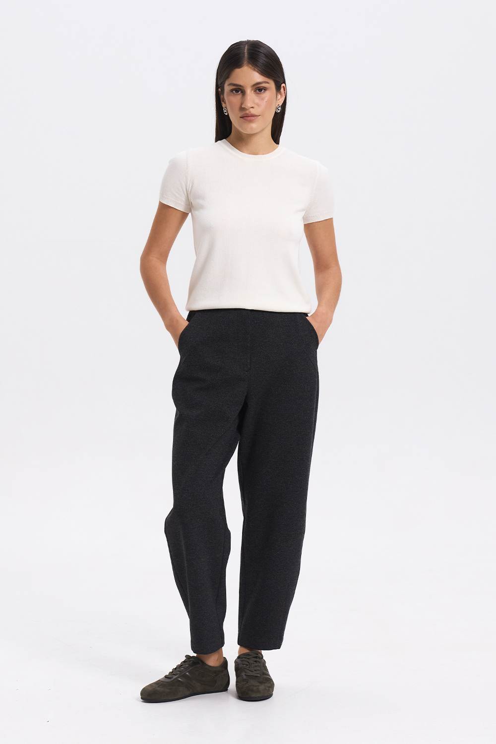 Брюки-банани з джерсі