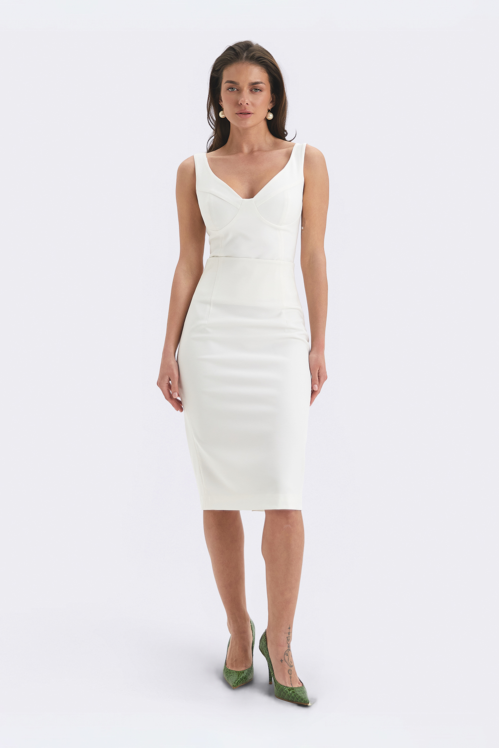 Спідниця-олівець молочного кольору