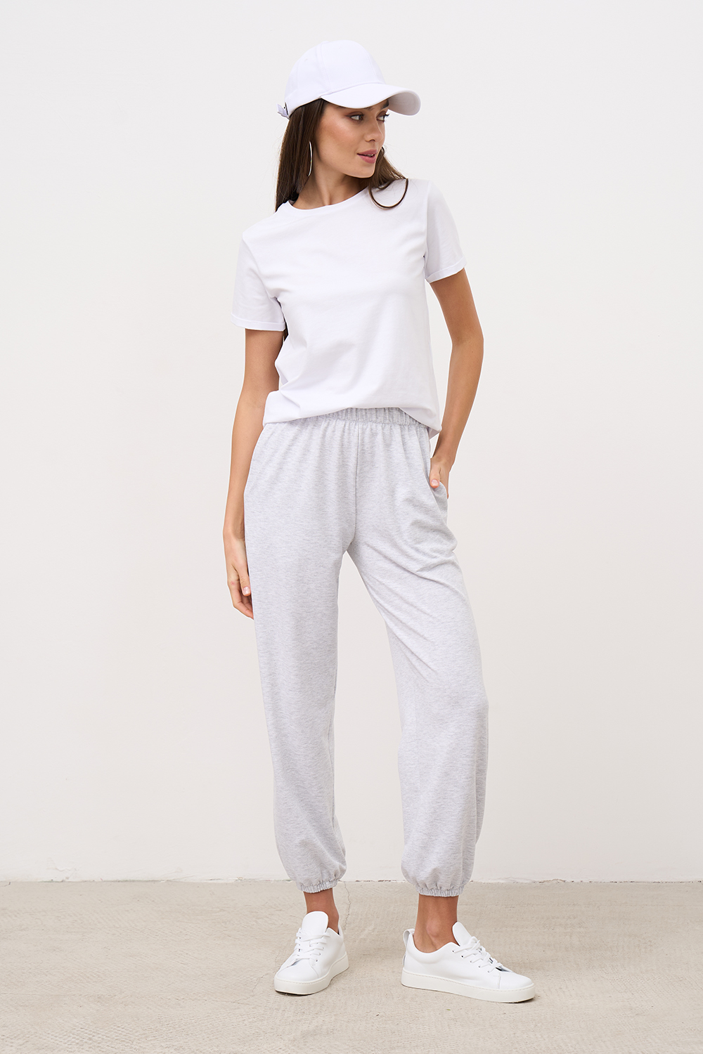 Трикотажні джогери меланж Трикотажні джогери меланж