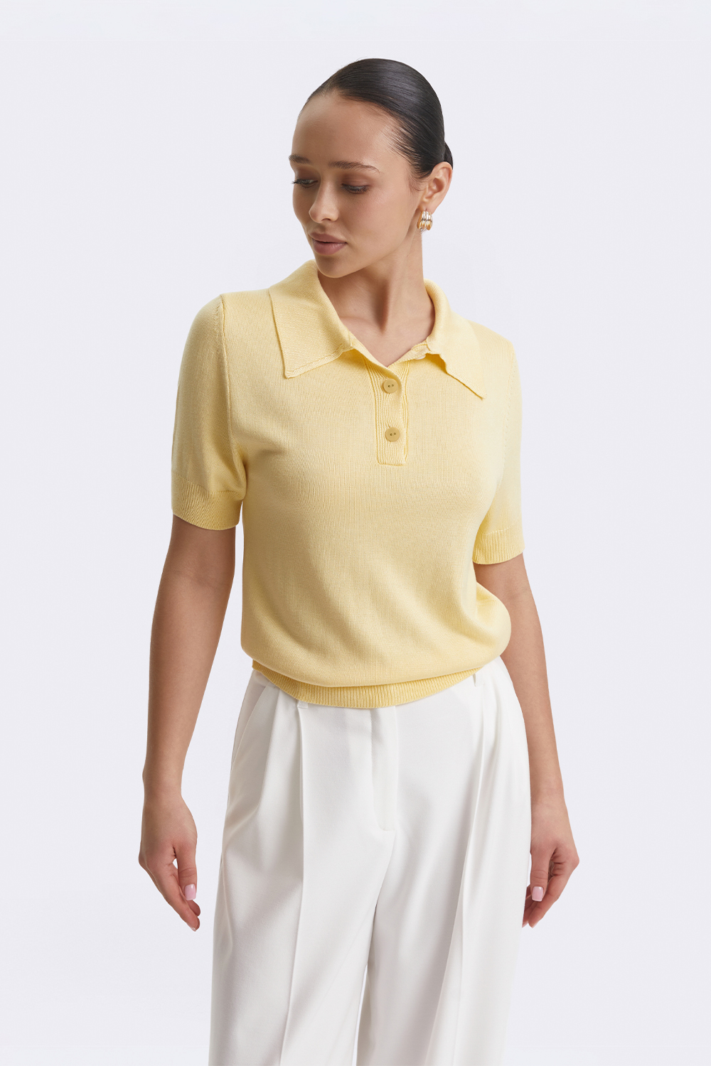 Поло кольору лимонного сорбету