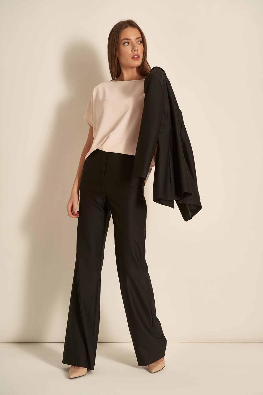 Широкие брюки черного цвета купить в интернет-магазине женской одежды Natali Bolgar