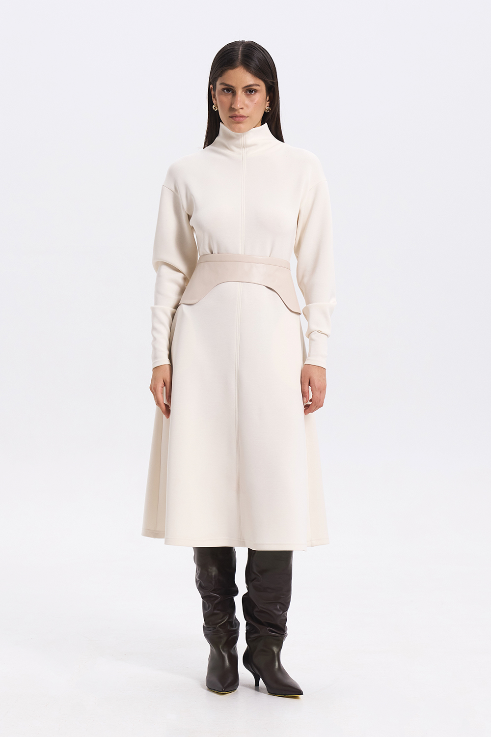 Сукня міді з модалу-неопрену