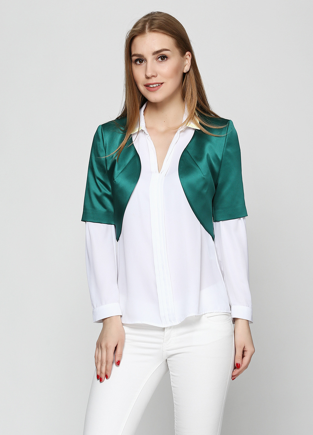 Жакет зеленого цвета