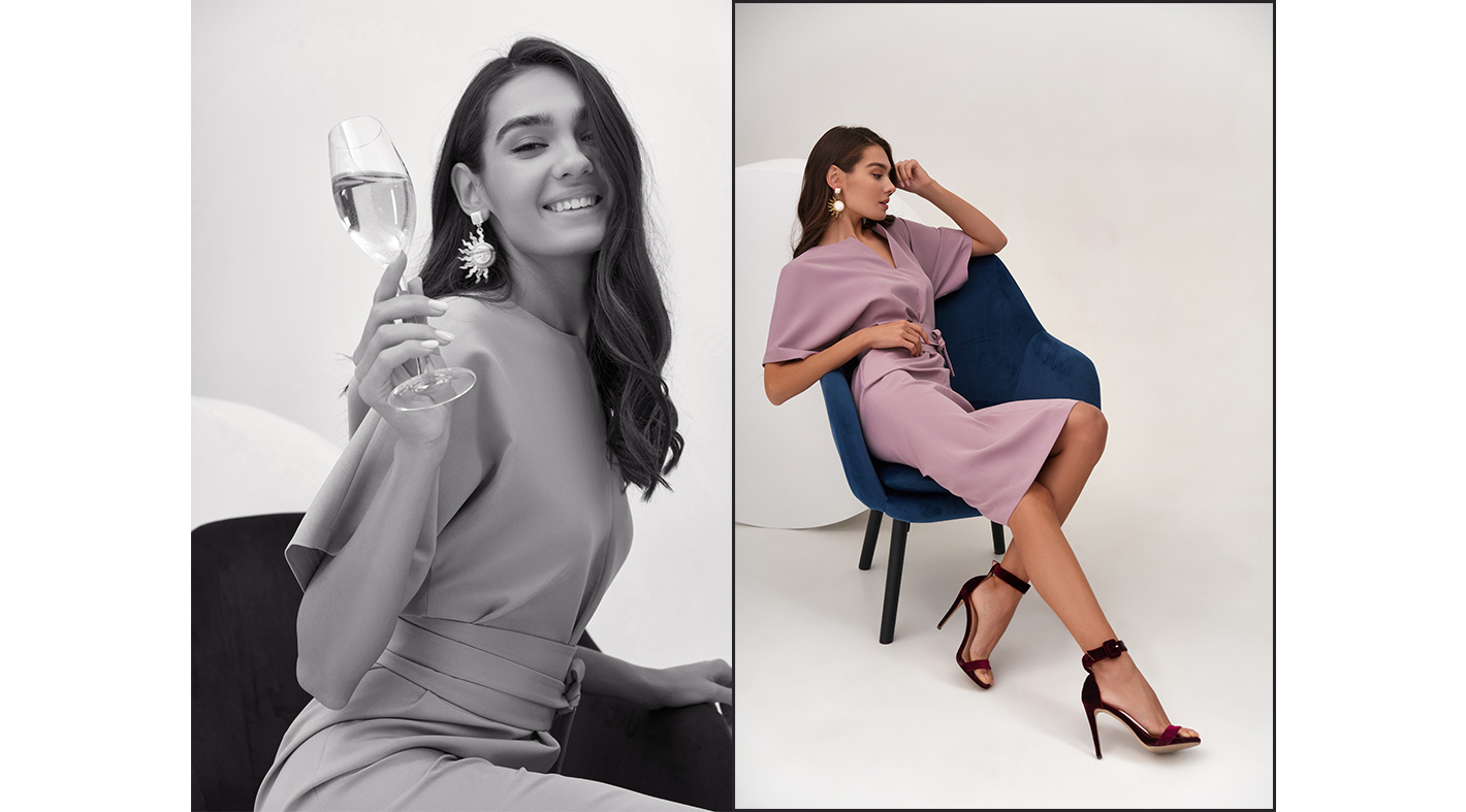 Платье розового цвета