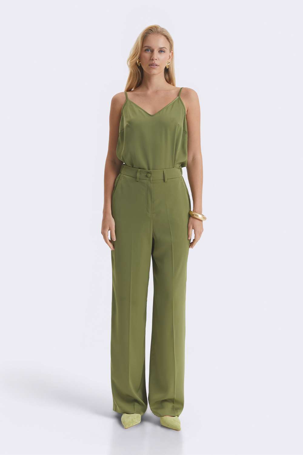 Штани зі штучного шовку