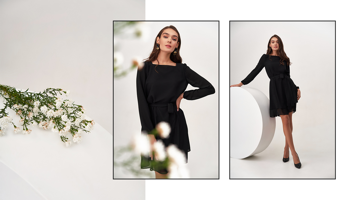 Легкое платье из шифона