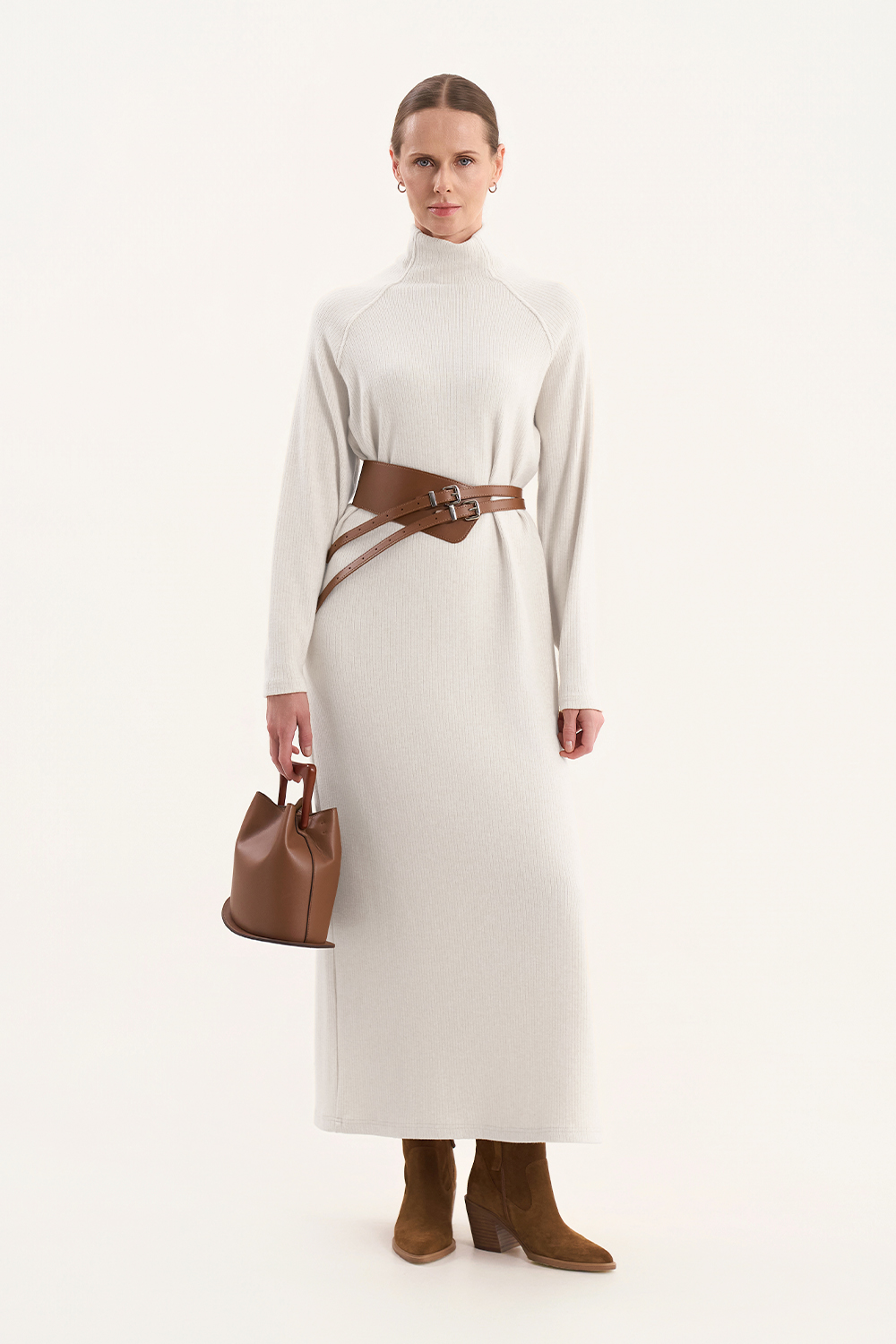 Сукня максі із трикотажу