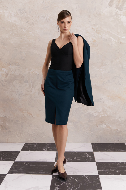 Міді спідниця та блуза з жакетом від Natali Bolgar