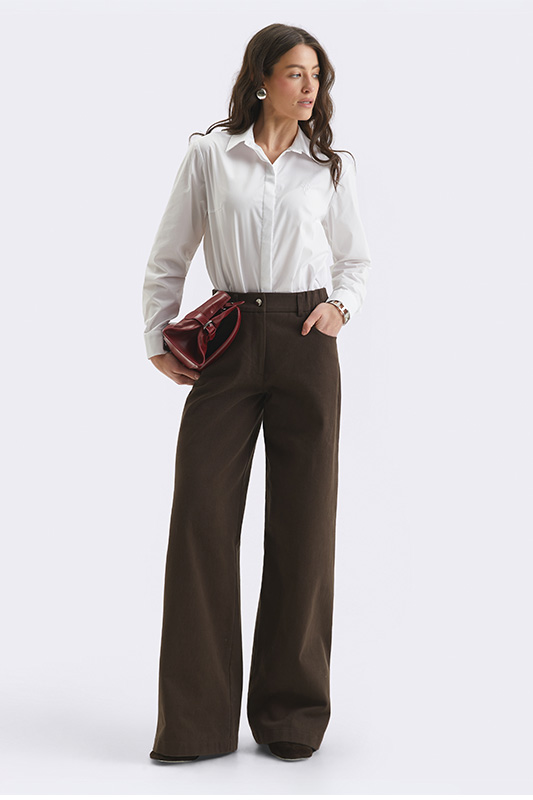 Образ із сорочкою та штанами-палаццо