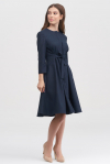 Платье А-силуэта темно-синего цвета - интернет-магазин Natali Bolgar