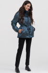 Куртка синего цвета с поясом - интернет-магазин Natali Bolgar