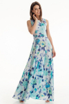 Длинное платье с принтом роз  - интернет-магазин Natali Bolgar