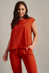Блуза красного цвета в полоску - интернет-магазин Natali Bolgar
