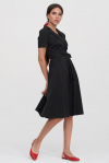 Платье-рубашка черного цвета - интернет-магазин Natali Bolgar