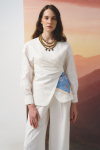Сорочка з льону з акцентною вишивкою - интернет-магазин Natali Bolgar