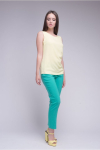 Зауженные брюки зеленого цвета - интернет-магазин Natali Bolgar