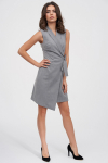 Платье-жилет на запах серого цвета - интернет-магазин Natali Bolgar