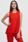 Асимметричная блуза красного цвета - интернет-магазин Natali Bolgar
