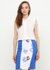 Однотонная блуза белого цвета - интернет-магазин Natali Bolgar