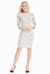 Платье серо-белого цвета - интернет-магазин Natali Bolgar