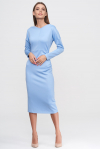 Платье-миди небесно-голубого цвета - интернет-магазин Natali Bolgar