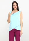 Блуза бирюзового цвета - интернет-магазин Natali Bolgar