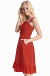 Красное платье в горох  - интернет-магазин Natali Bolgar