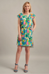 Платье с принтом с асимметричным низом  - интернет-магазин Natali Bolgar
