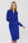 Платье-рубашка ярко-синего цвета - интернет-магазин Natali Bolgar