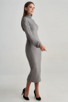 Платье из трикотажа серое - интернет-магазин Natali Bolgar