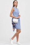 Платье-жилет на запах голубого цвета - интернет-магазин Natali Bolgar