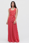 Длинное платье с принтом в полоску - интернет-магазин Natali Bolgar