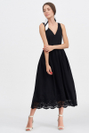 Платье-миди с вышивкой  - интернет-магазин Natali Bolgar