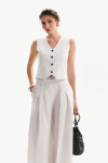 Striped vest in white - интернет-магазин Natali Bolgar