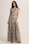 Платье в пол с нежным цветочным принтом - интернет-магазин Natali Bolgar
