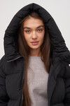 Чорна пухова куртка в стилі oversize 5 - интернет-магазин Natali Bolgar