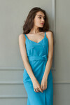 Платье на бретелях голубого цвета - интернет-магазин Natali Bolgar