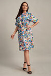 Свободное платье с ярким принтом 3 - интернет-магазин Natali Bolgar
