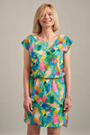 Платье с принтом с асимметричным низом  3 - интернет-магазин Natali Bolgar